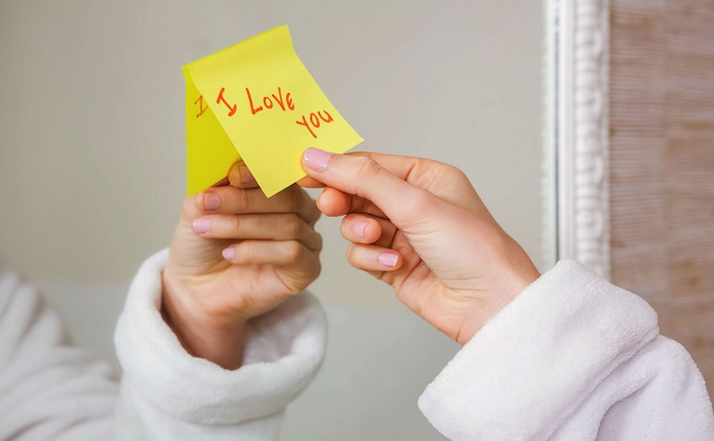 Notas adhesivas con mensajes de amor LOVE BOMGING