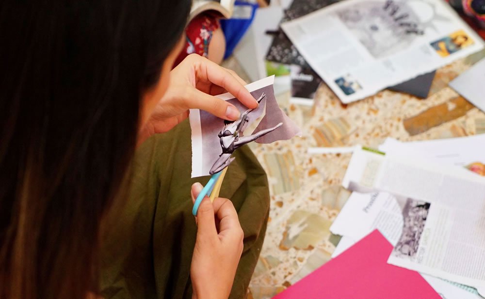 Crear un collage los beneficios de la arteterapia basada en la atencion plena