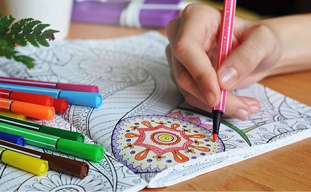 Libros para colorear arteterapia dibujar para aliviar el estres